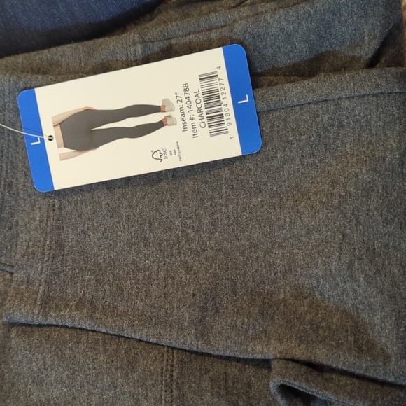 Max & Mia Ladies’ High Waist French Terry Legging charcoal - Picture 4 of 5